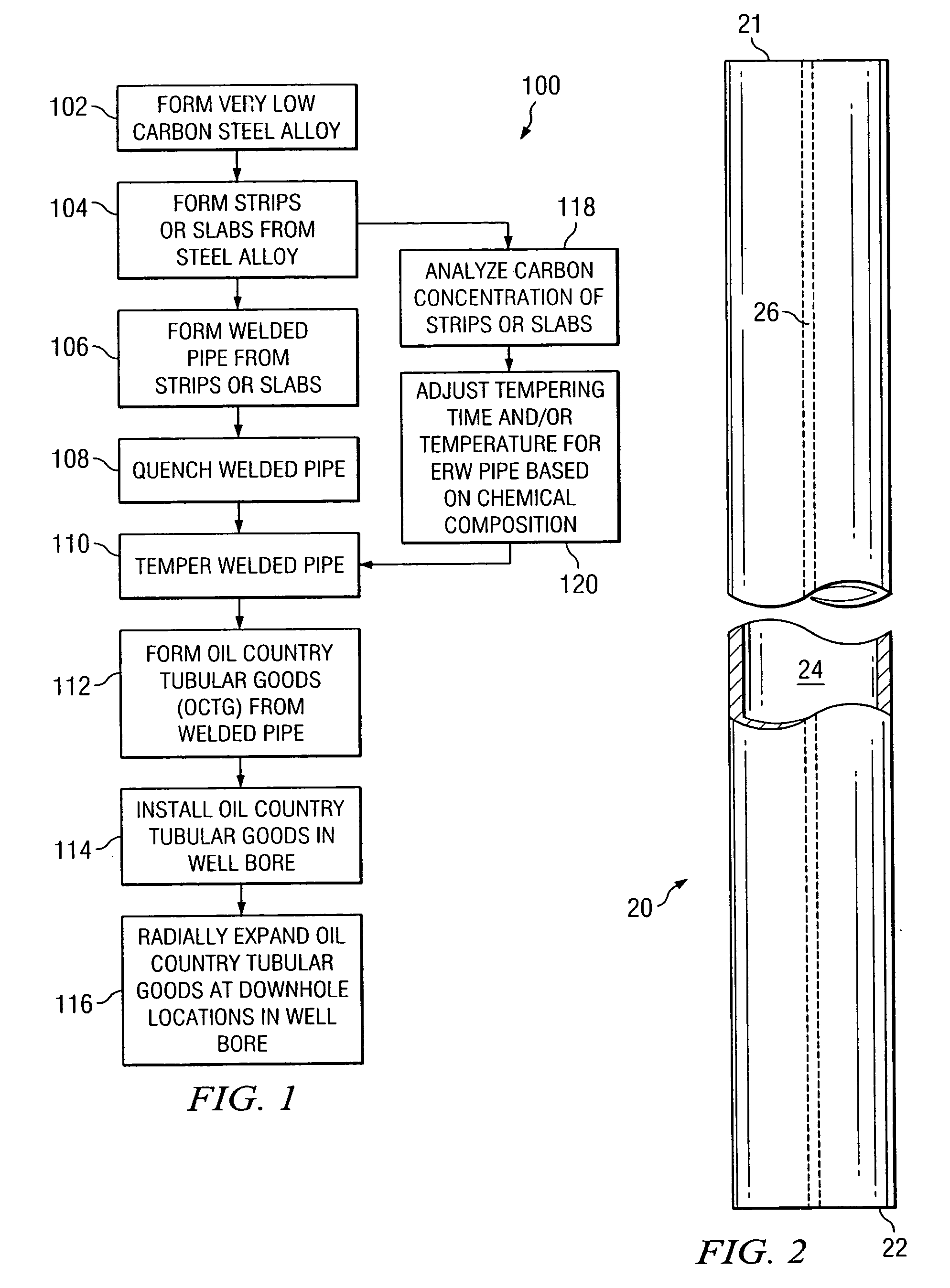 Solid expandable tubular members formed from very low carbon steel and method