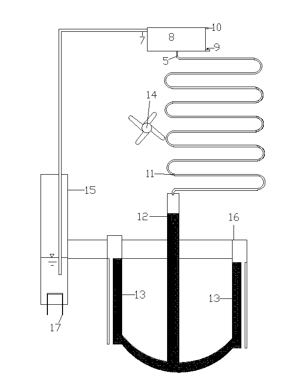 Air conditioning system device based on icy-hot-hole imitated refrigeration mechanism