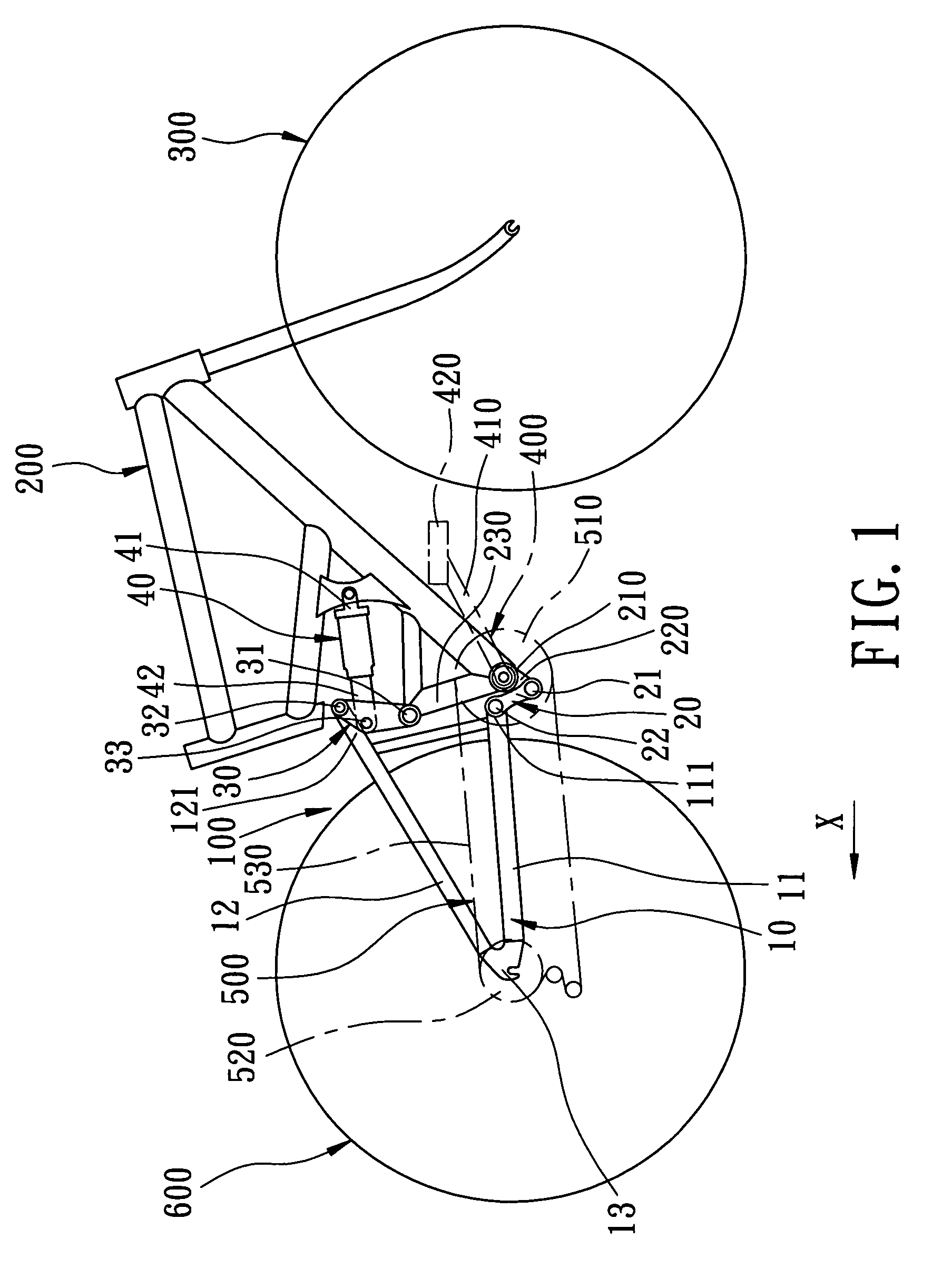 Bicycle rear suspension system