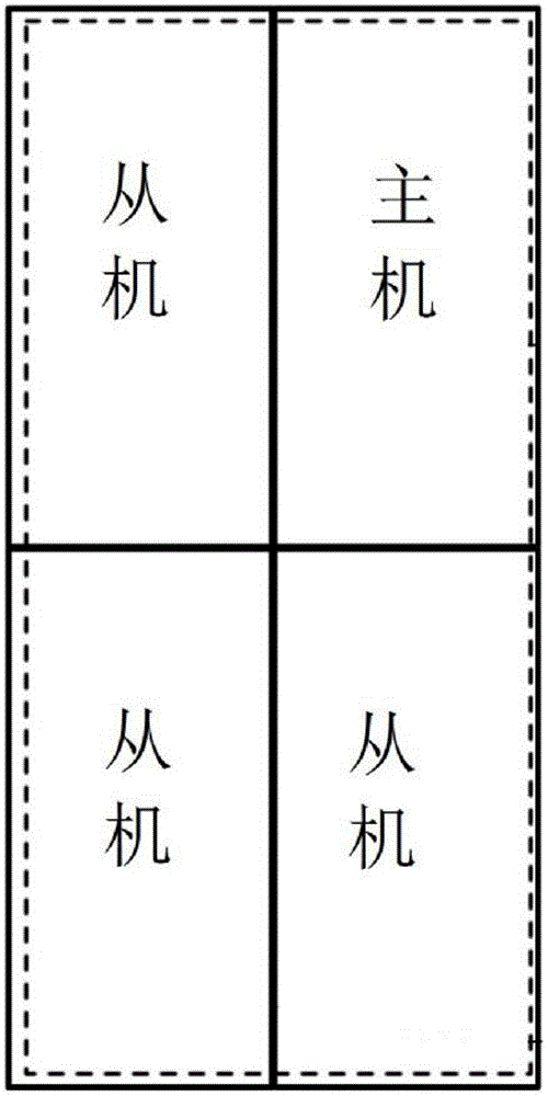 Spliced display system of mobile phone screen