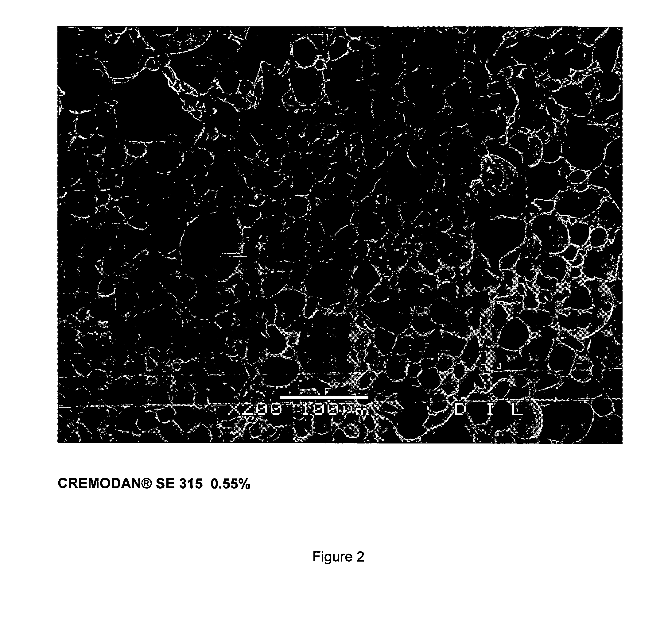 Process for production of a frozen food product