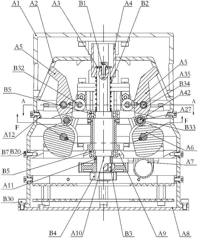 Space robot orbit tool replacing device