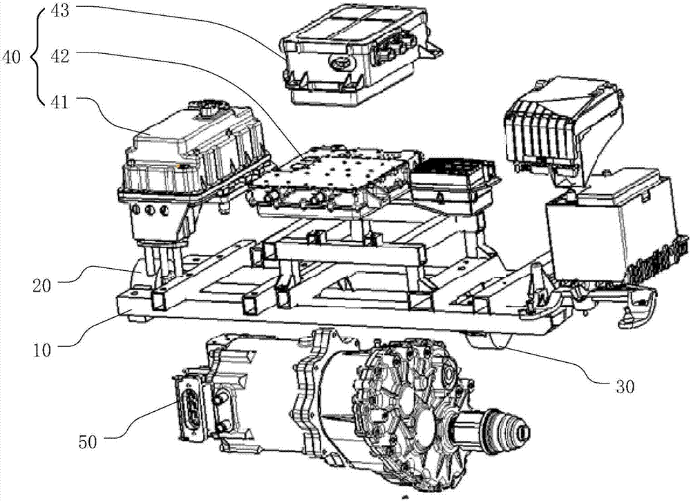 Support suspension system and electric car