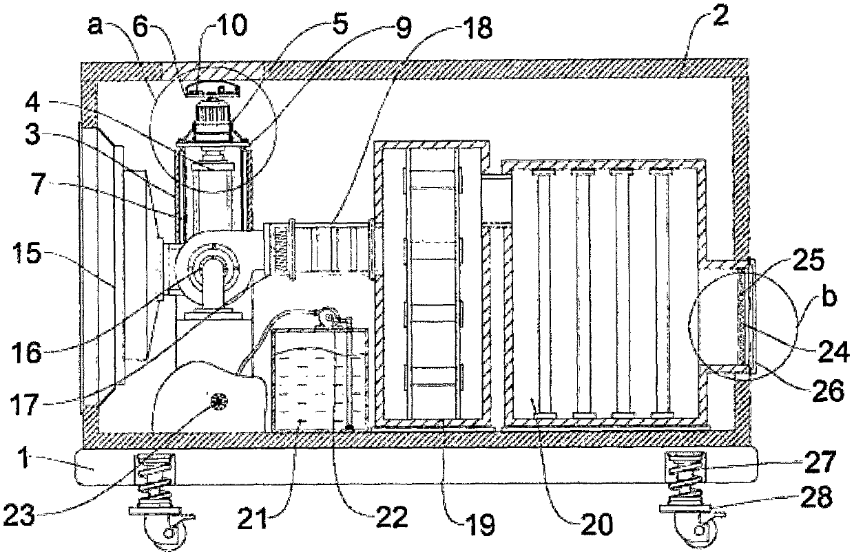 Energy-saving building indoor environment multi-pollution-source detection and purification device