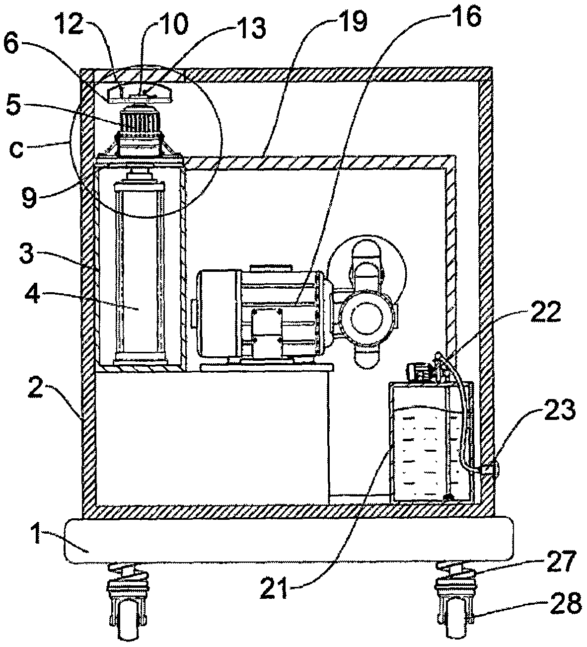 Energy-saving building indoor environment multi-pollution-source detection and purification device