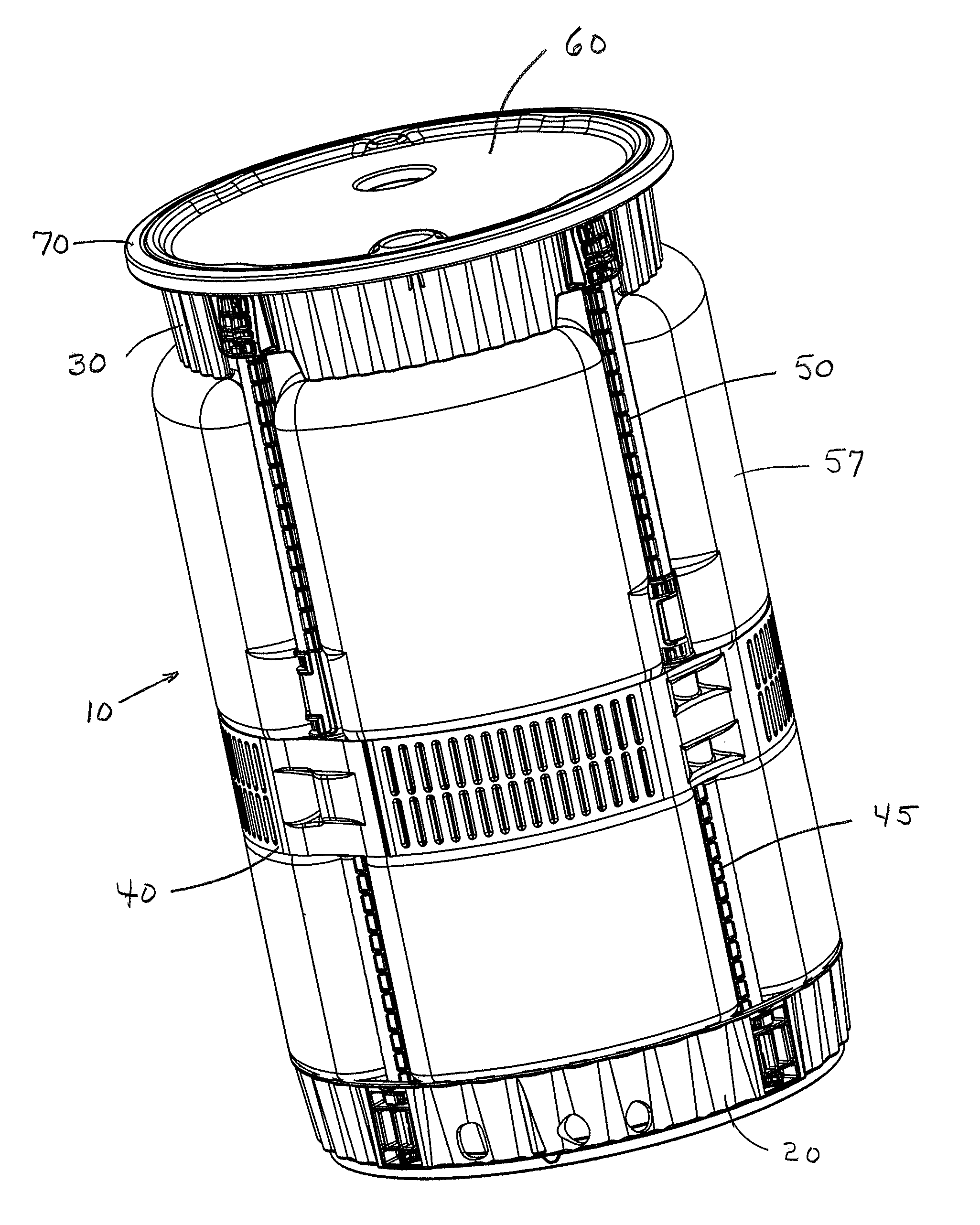 Collapsible, reusable storage container