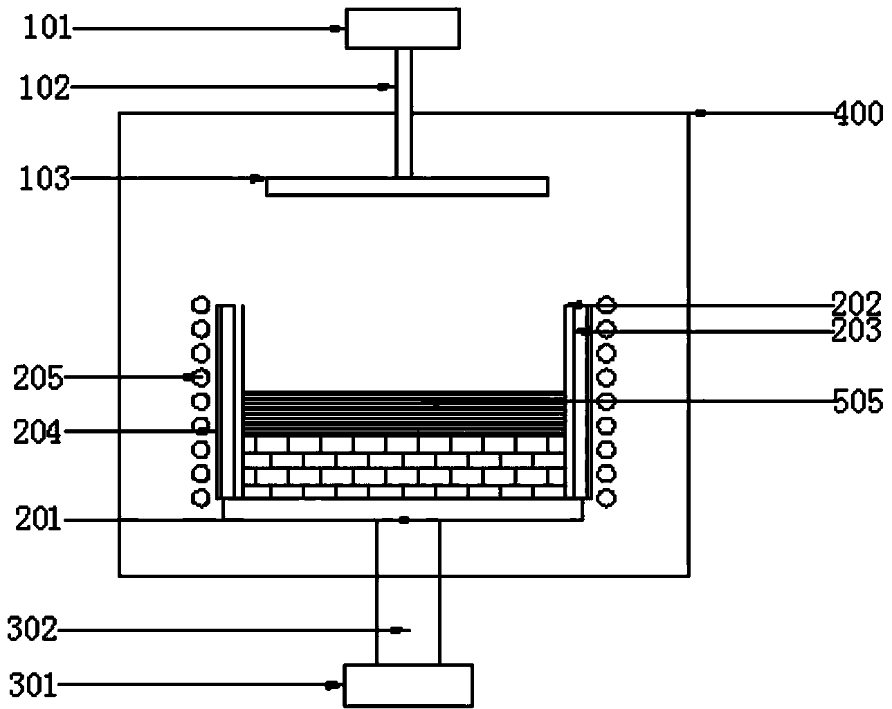 Rapid freezing method of polycrystalline silicon