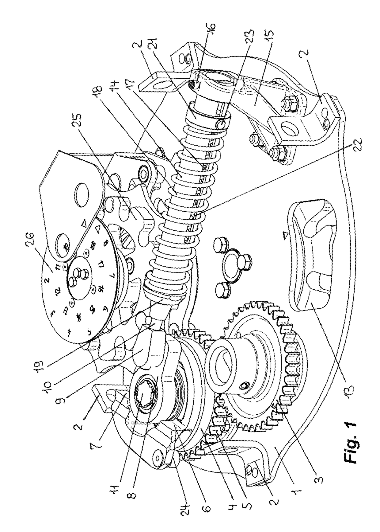 On-load tap changer with an energy storage mechanism