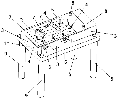 Detection base of mobile terminal antenna