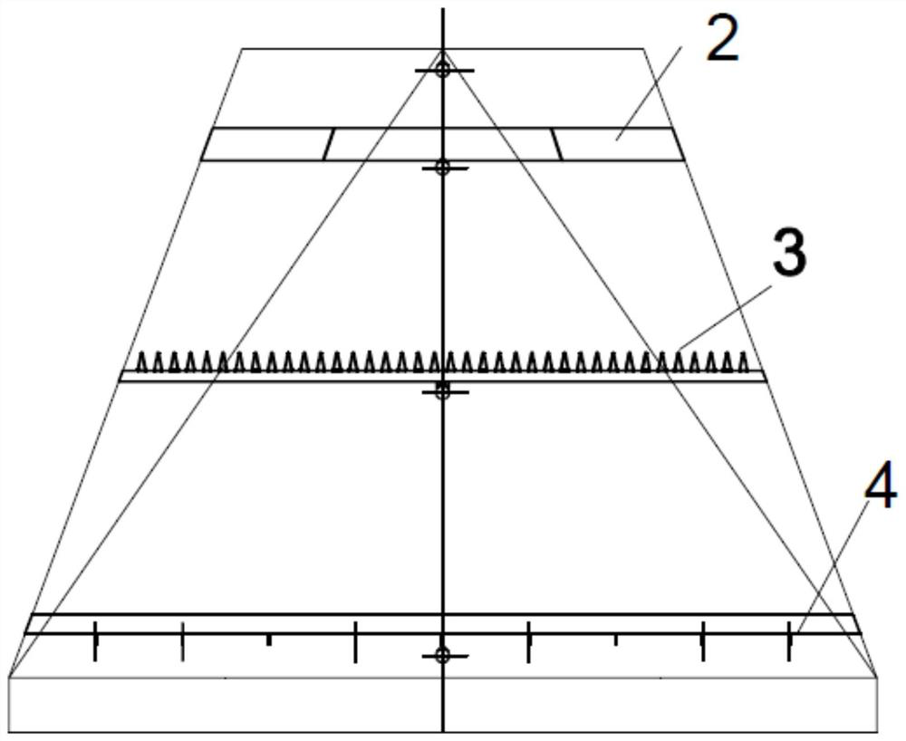 Uniform distribution flow guide system of SCR denitration reaction tower