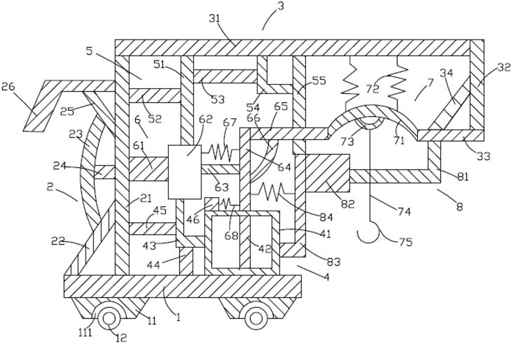 Efficient conveying device for building equipment