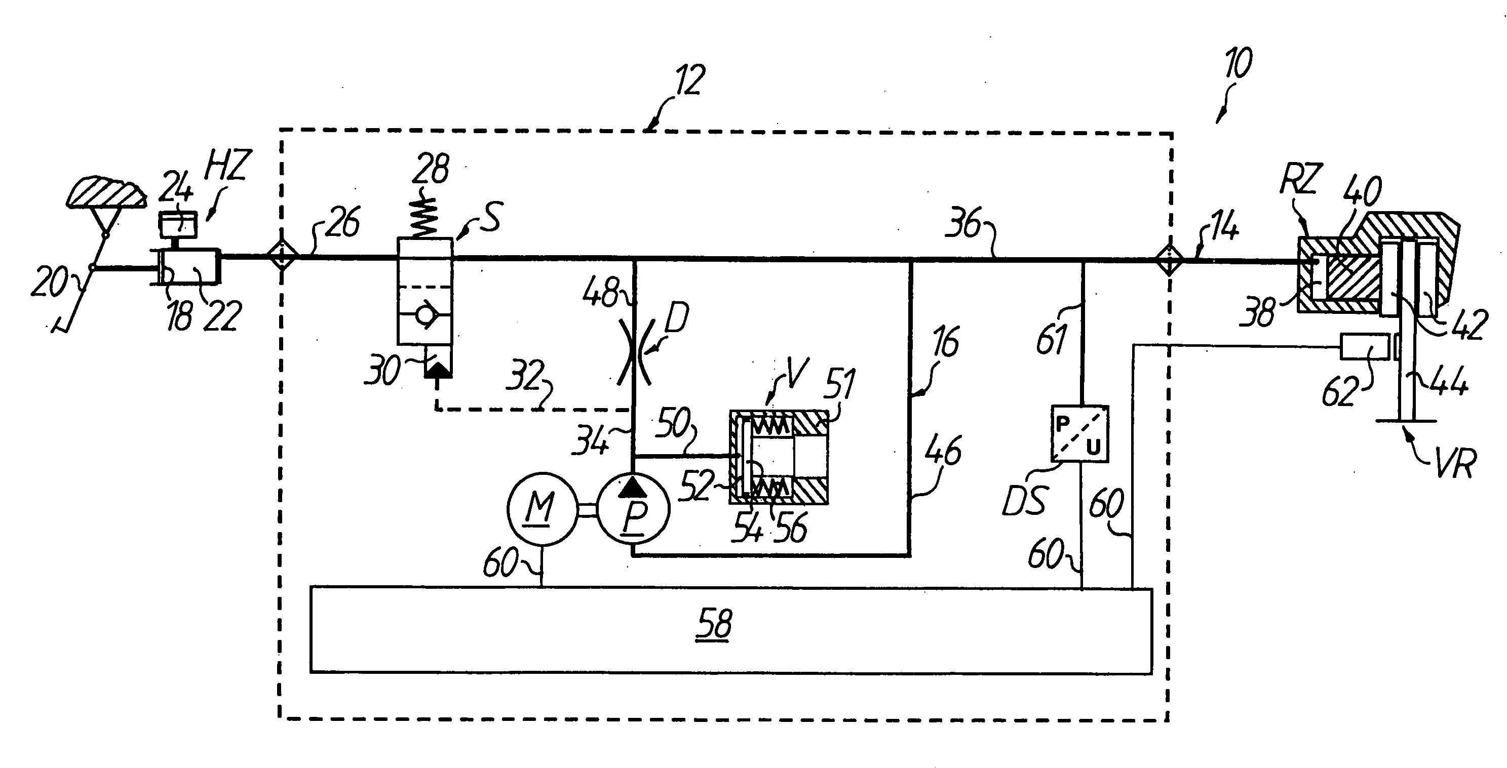 Anti-lock hydraulic braking system, in particular for motorized two-wheel vehicles