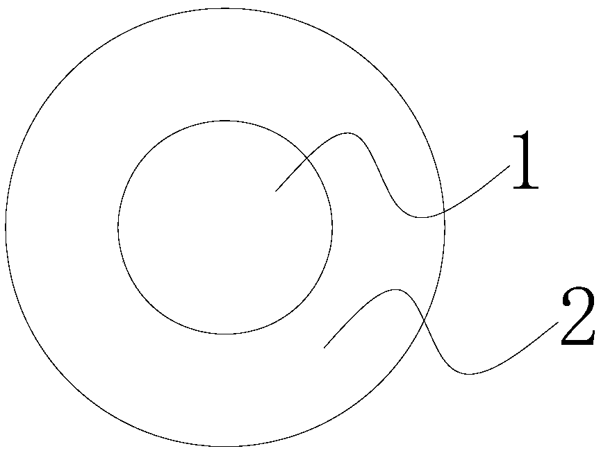 Sliding cool fiber and preparation and application thereof