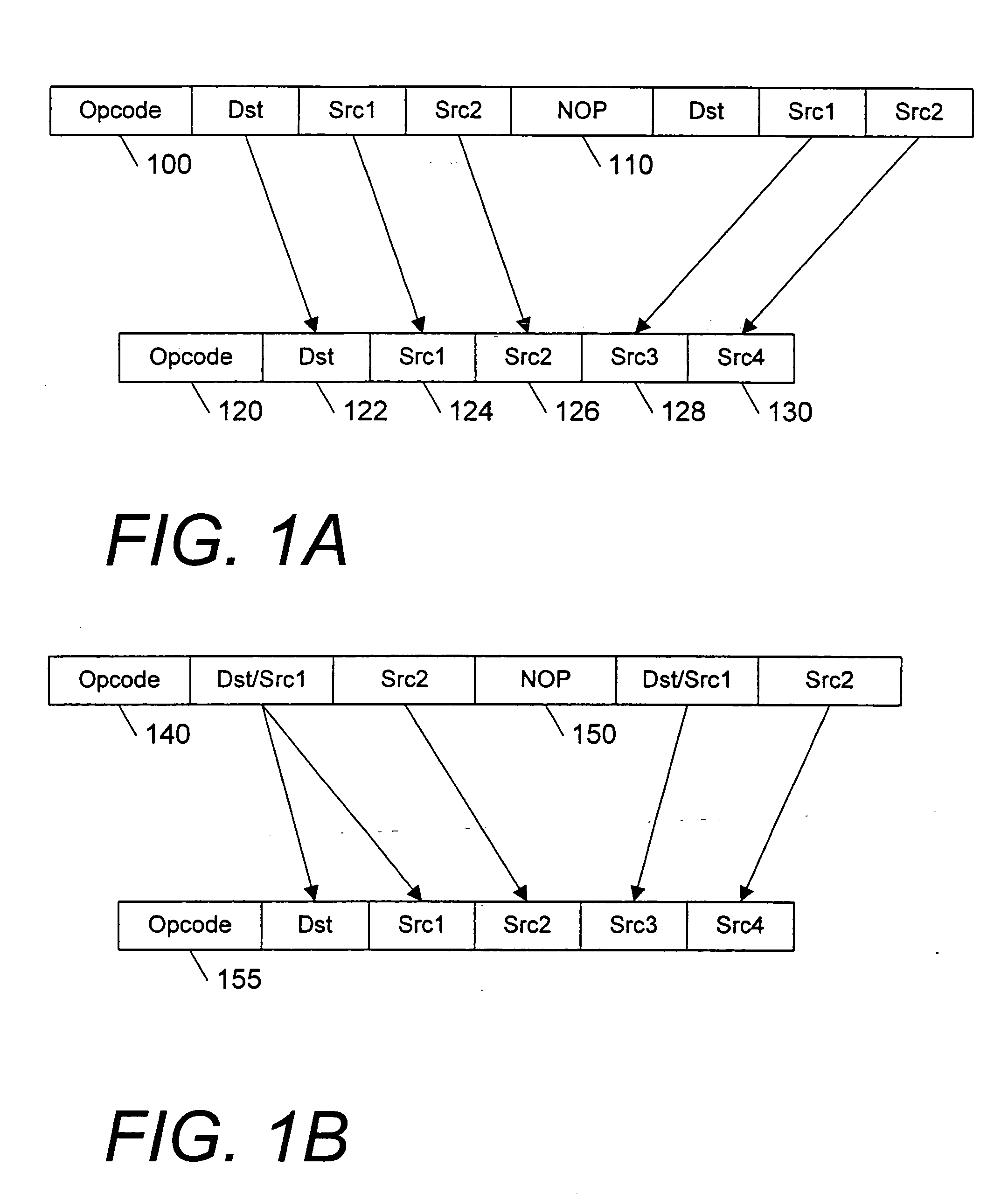 Instruction set extension using operand bearing NOP instructions