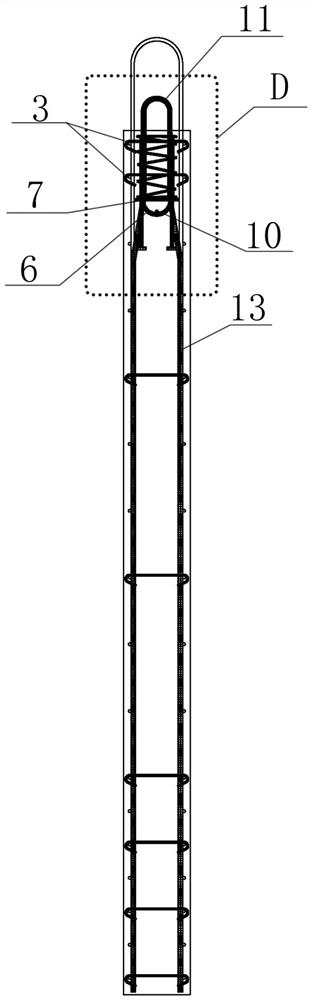 Longitudinal rib hollow wallboard, multifunctional hanging ring connecting joint of longitudinal rib hollow wallboard and design construction method thereof