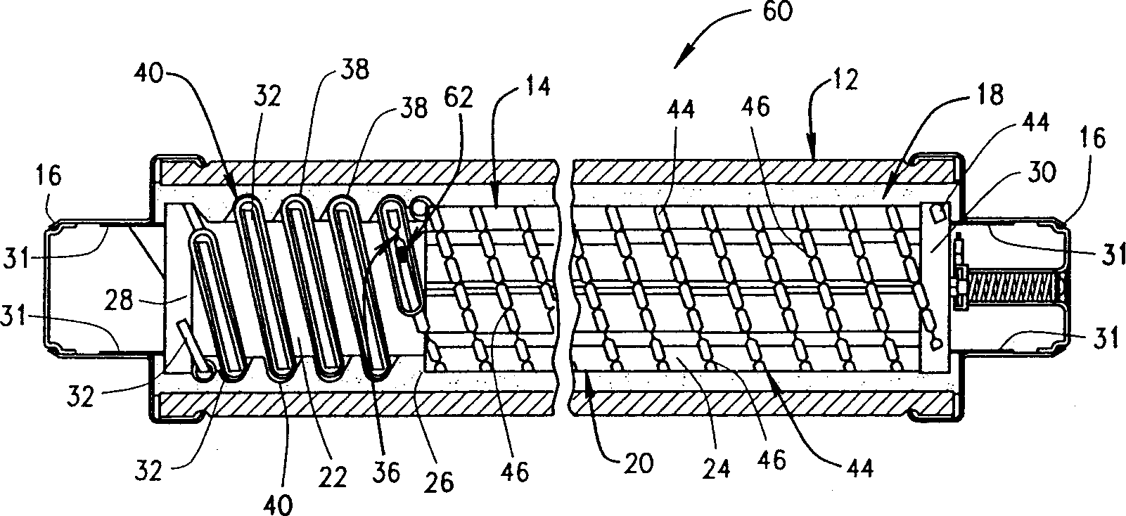 Whole-range high-voltage current-limiting fuse