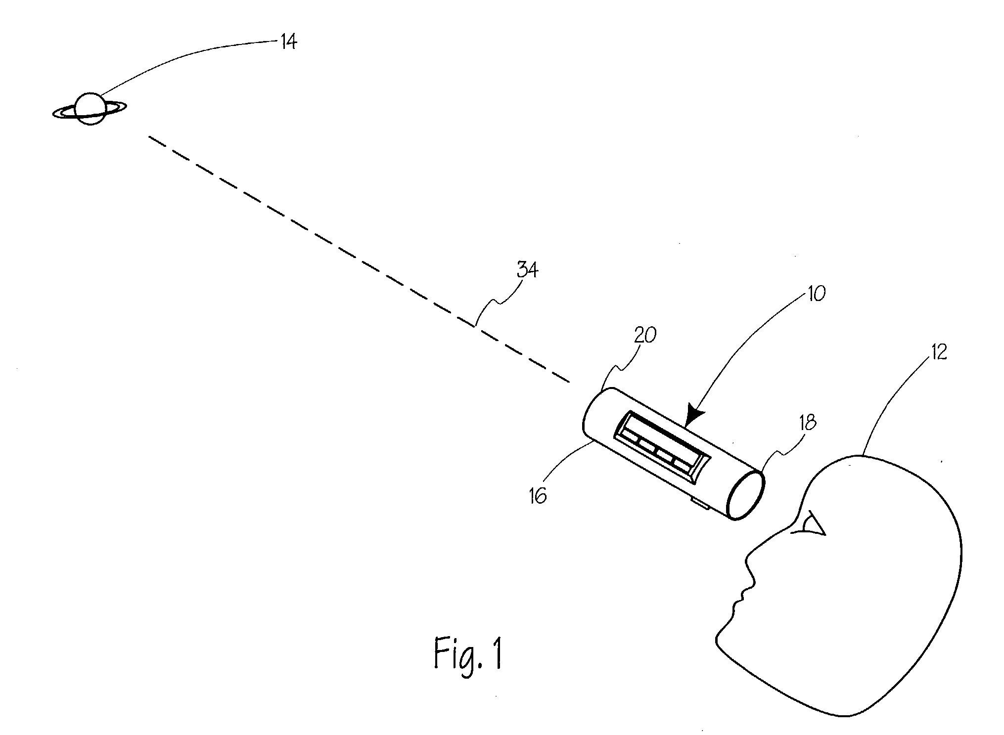 Celestial object location device