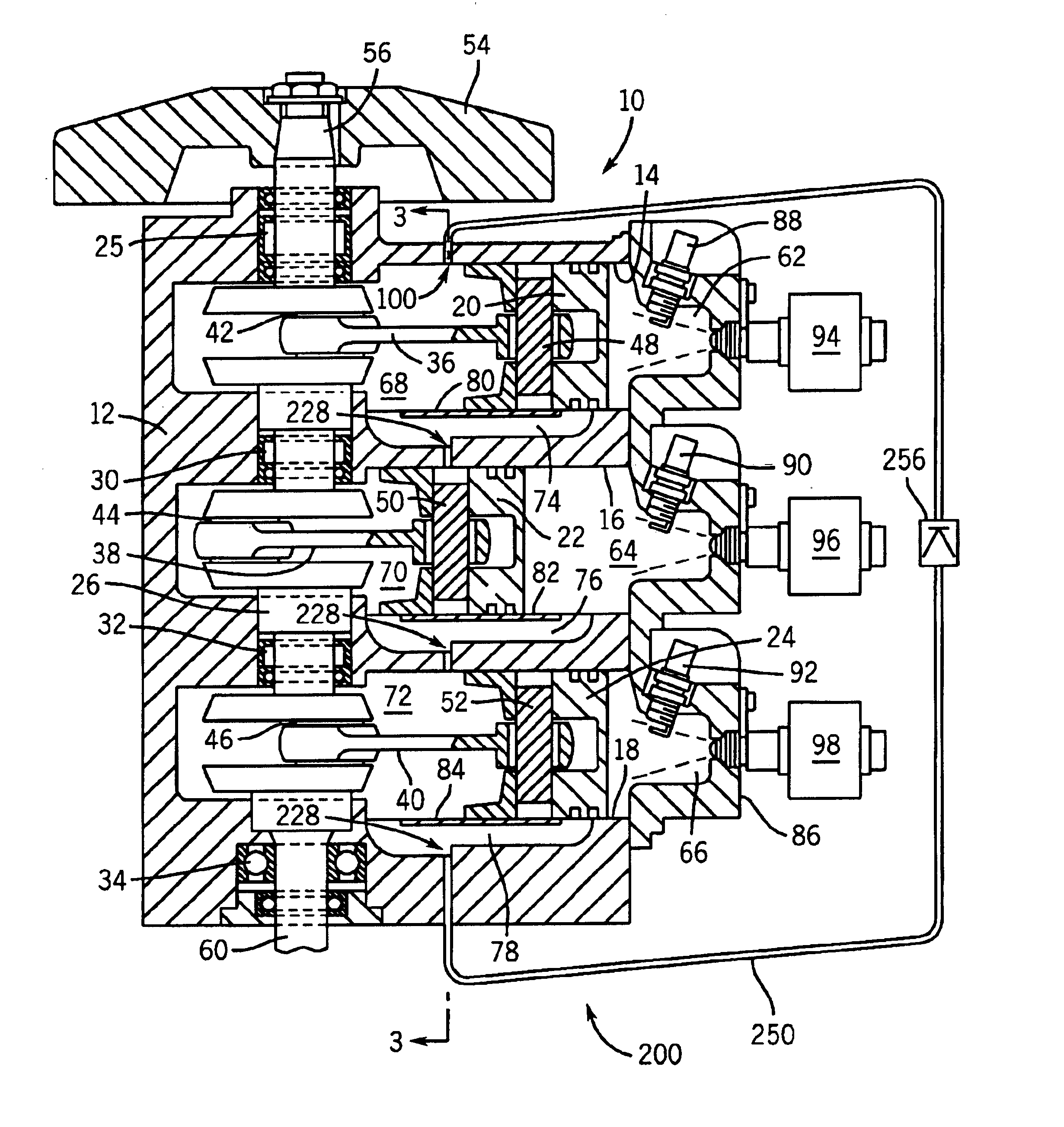 Method and apparatus for inter-cylinder lubrication transfer in a multi-cylinder internal combustion engine