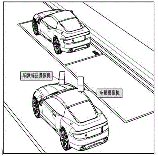 Roadside parking charging and evidence collecting system and realization method