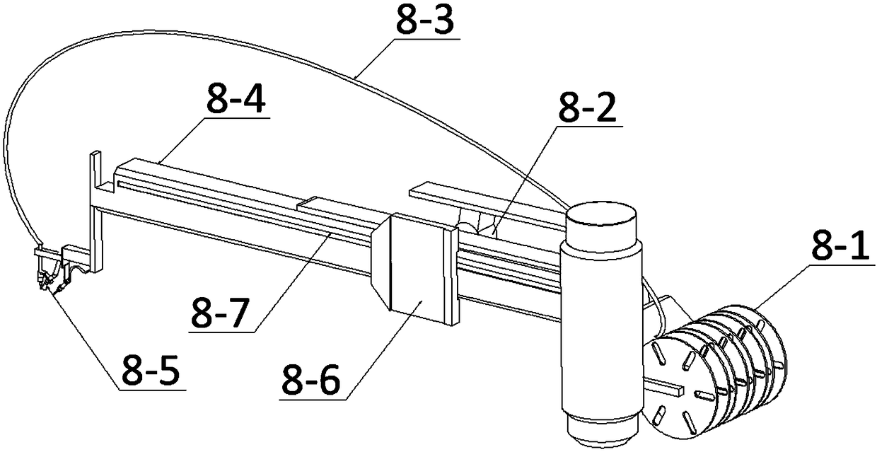 Welding device used for underground engineering waste water pipeline and working method of welding device