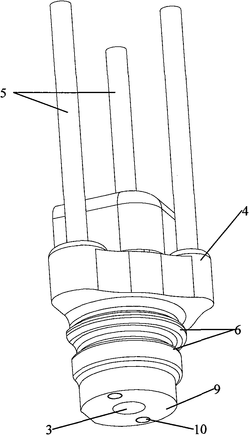 Novel embedded part for connecting stator and concrete beam