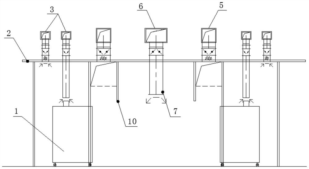 A method for partition cooling the oven room of food workshop