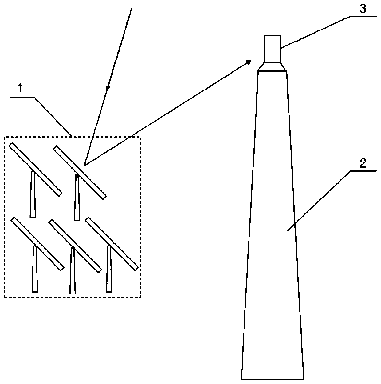 A system and method for catalyzing graphitization of coal using solar energy concentration