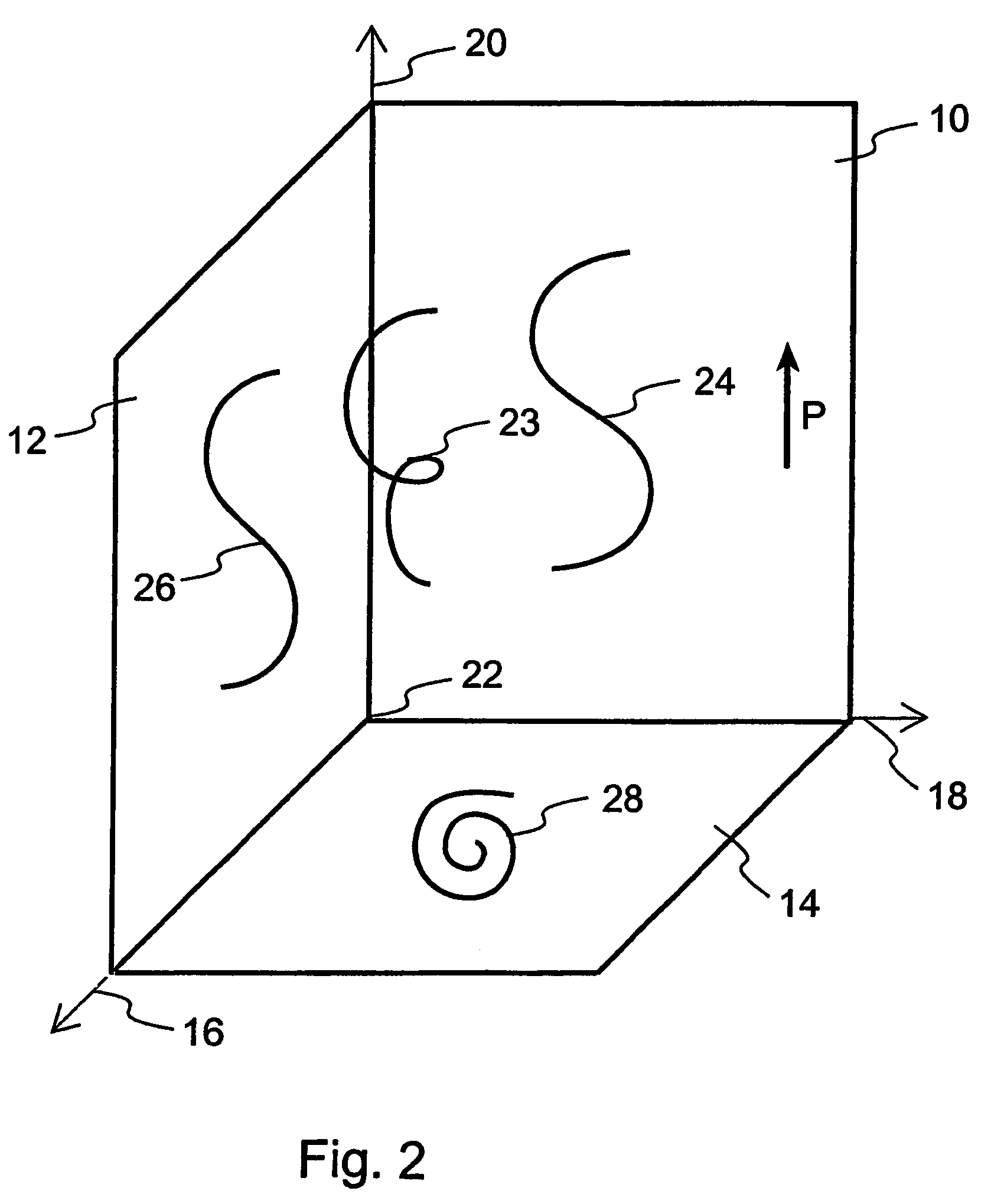 User-interface and method for curved multi-planar reformatting of three-dimensional volume data sets