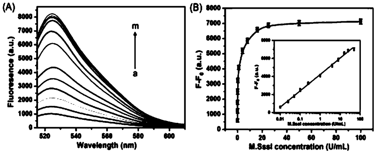 Target-protected dumbbell molecular probe-mediated cascade rolling circle amplification strategy for sensitive detection of DNA methyltransferase activity