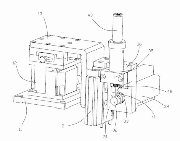 Chip peeling device