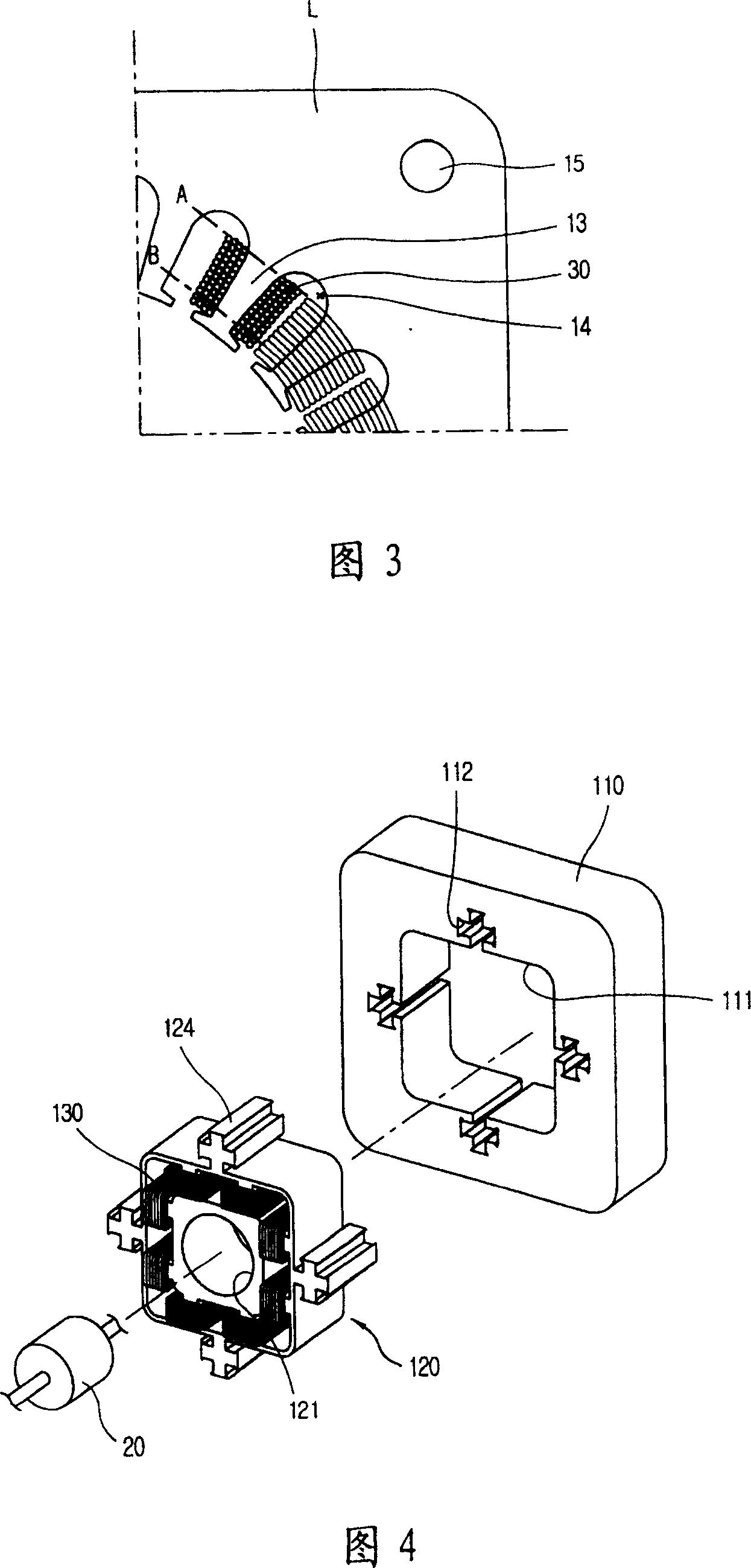 Motor stator structure