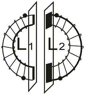 Annular safety electric energy coupling middle end