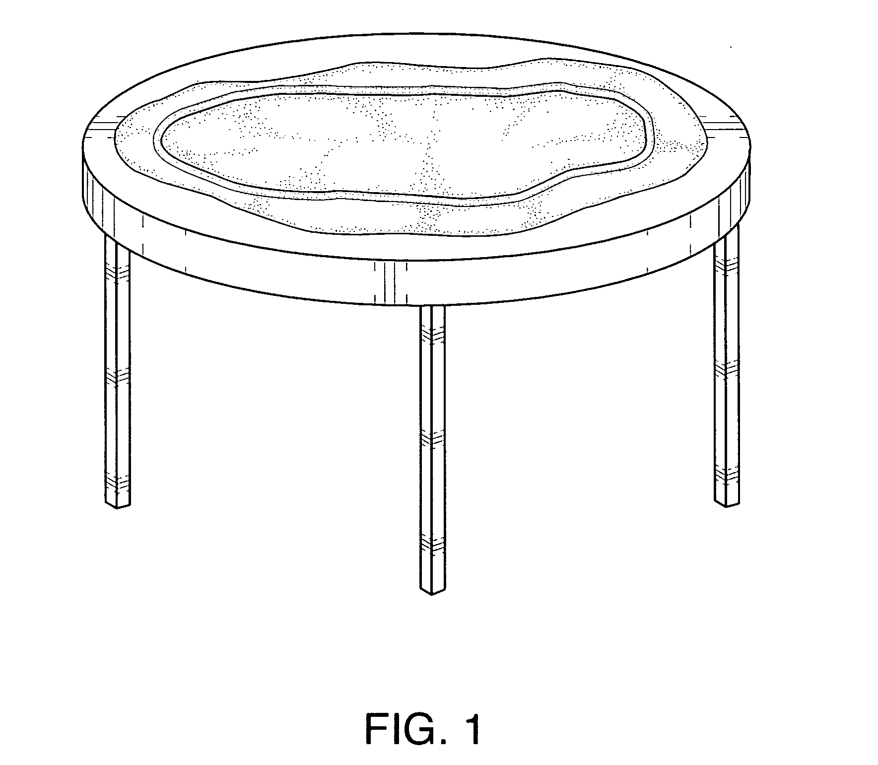 Fitted tablecloth liner