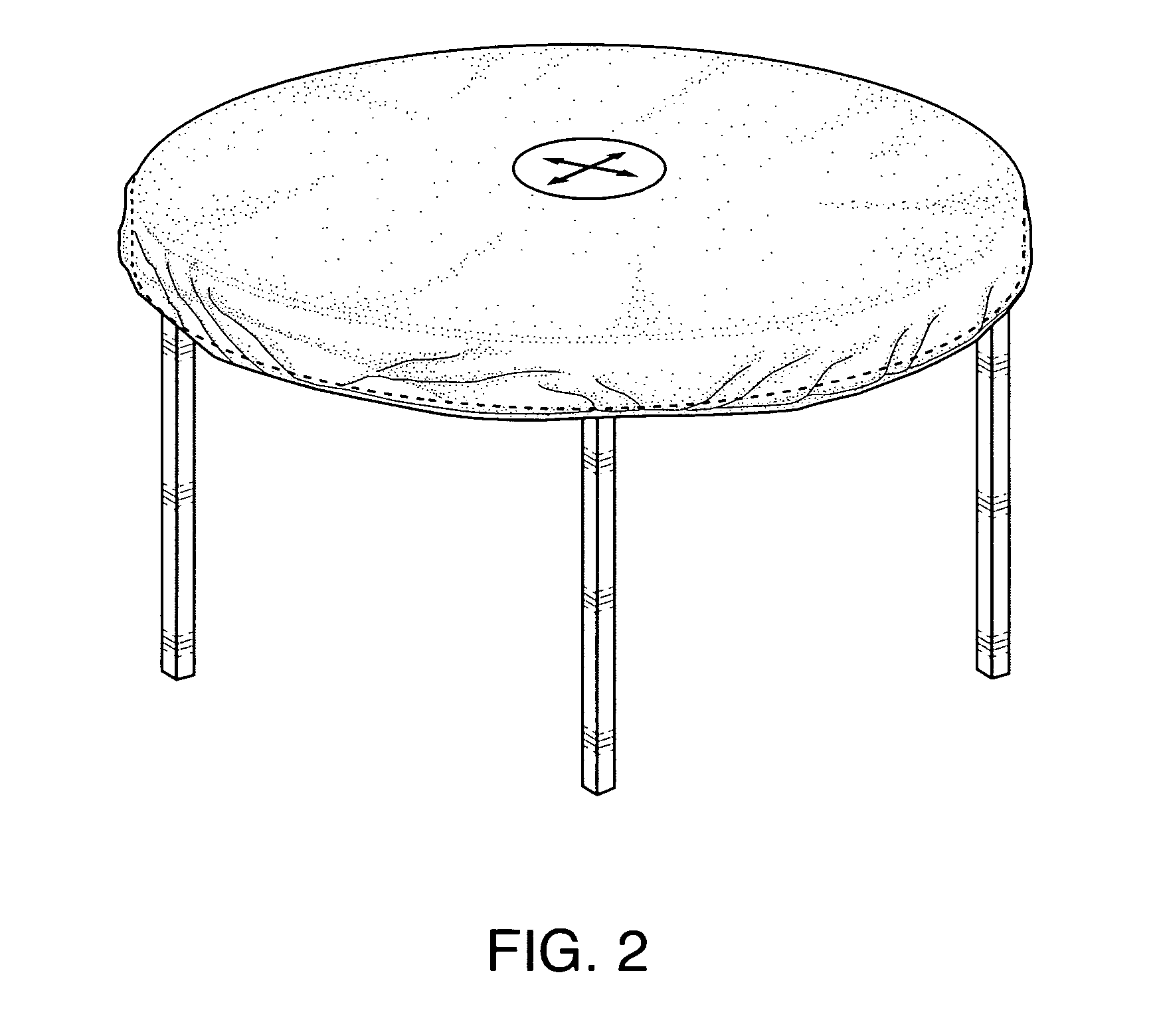 Fitted tablecloth liner