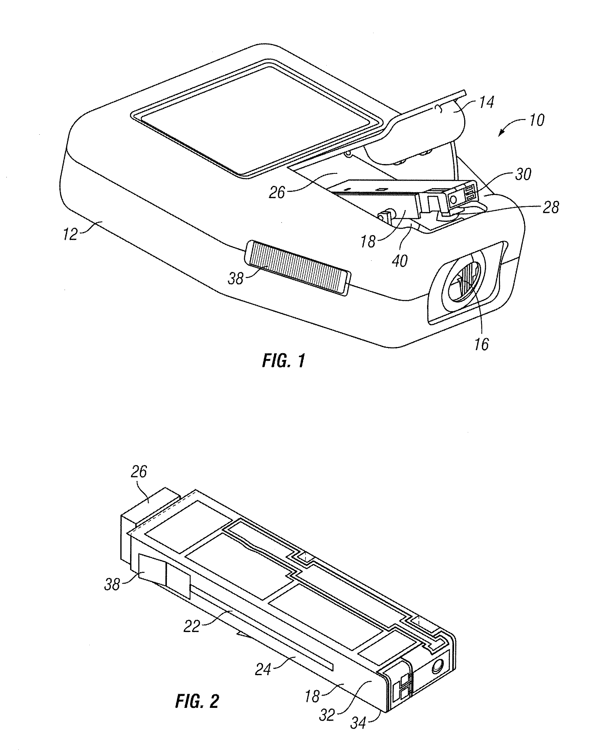 Analyte measurement device with a single shot actuator