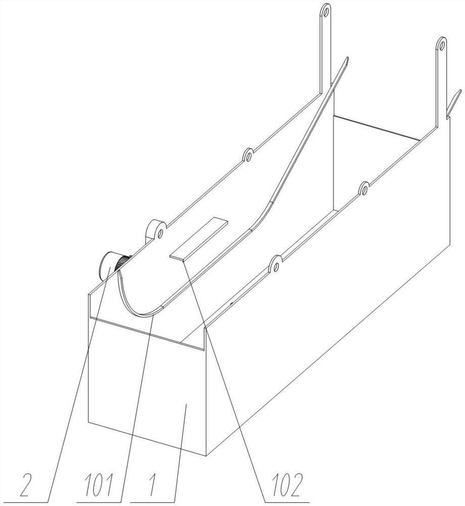 Foam model coating dip-dyeing device for lost foam processing