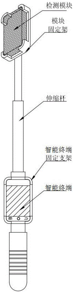 Portable combustible gas detector and application method thereof