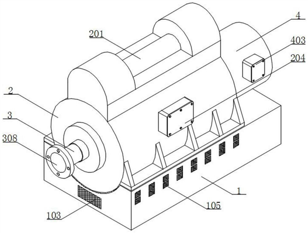 Double-water-internal-cooling steam turbine generator with air gap wind blocking ring and using method thereof