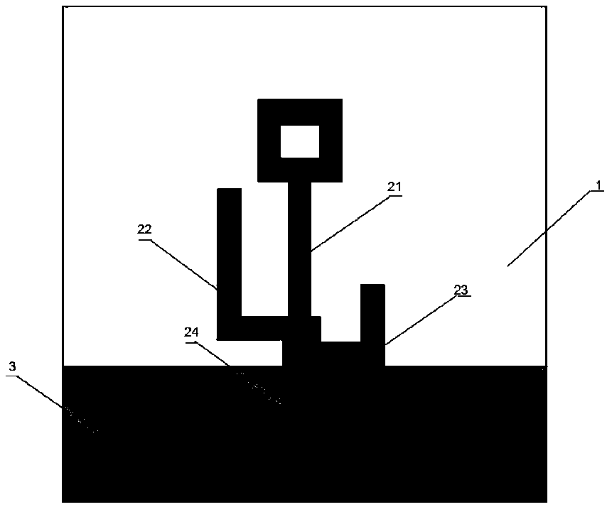 Multi-frequency band ultra wideband microstrip antenna