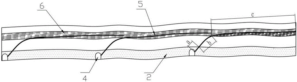 Construction method for coal mine downhole mining gas extraction roof plate pitch-up through stratum directional hole