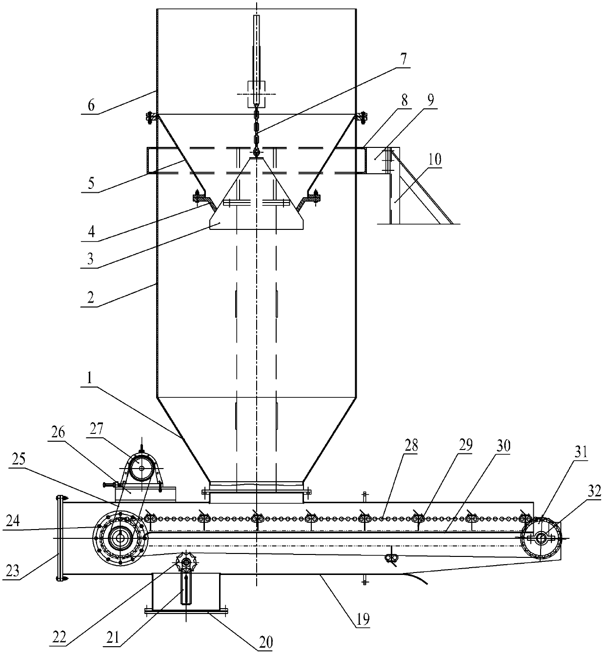 Feeding equipment of biomass gasification furnace