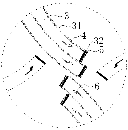 Traffic guidance system and method for intersection under urban viaduct