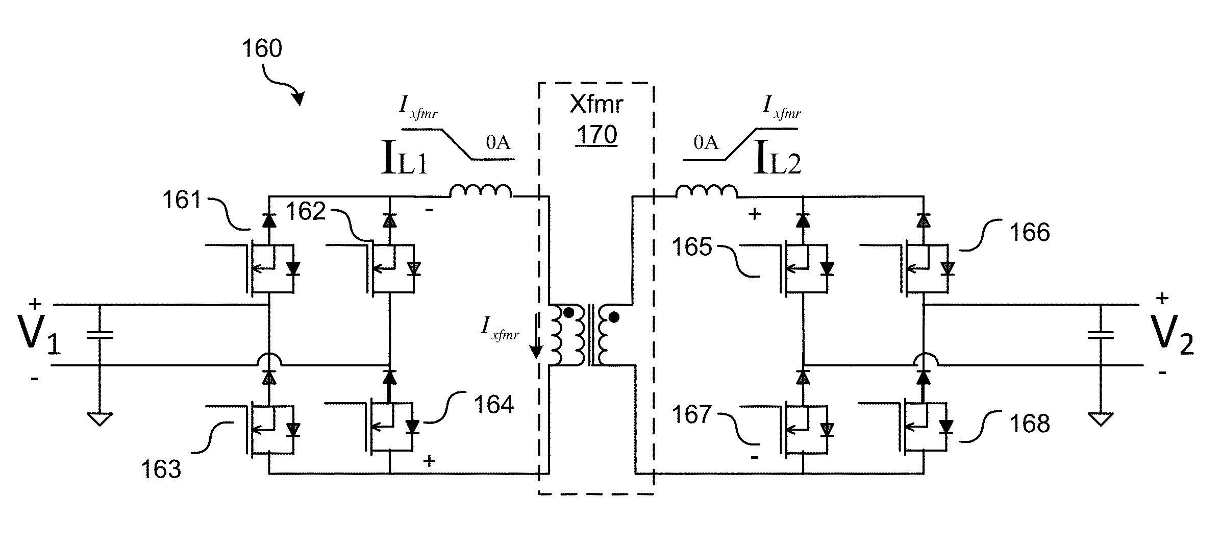 Isolated dynamic current converters