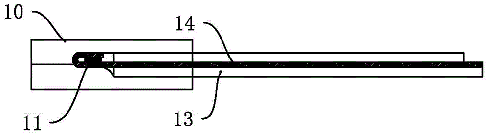 Thin film type temperature sensor