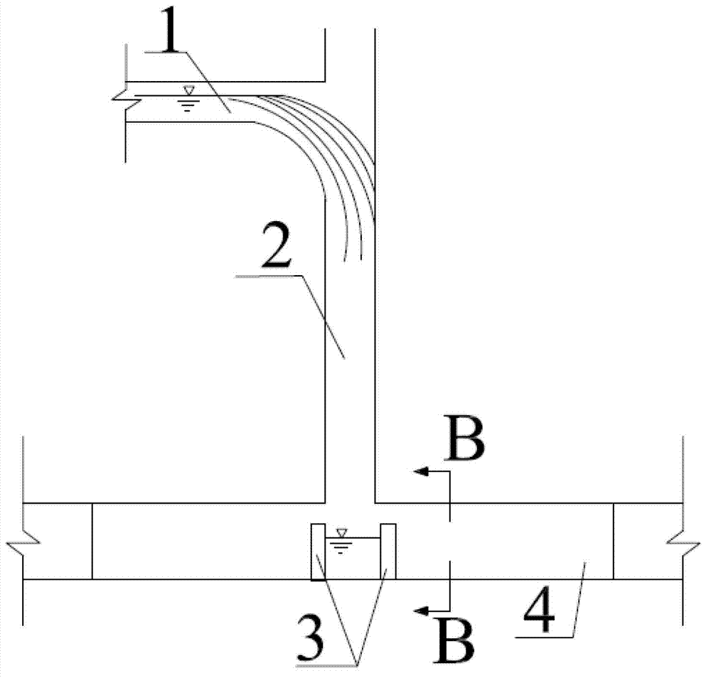 Energy dissipater in wading engineering