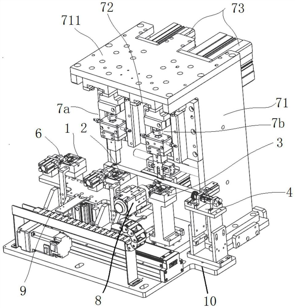 Automatic bending equipment for producing movable contact spring on relay