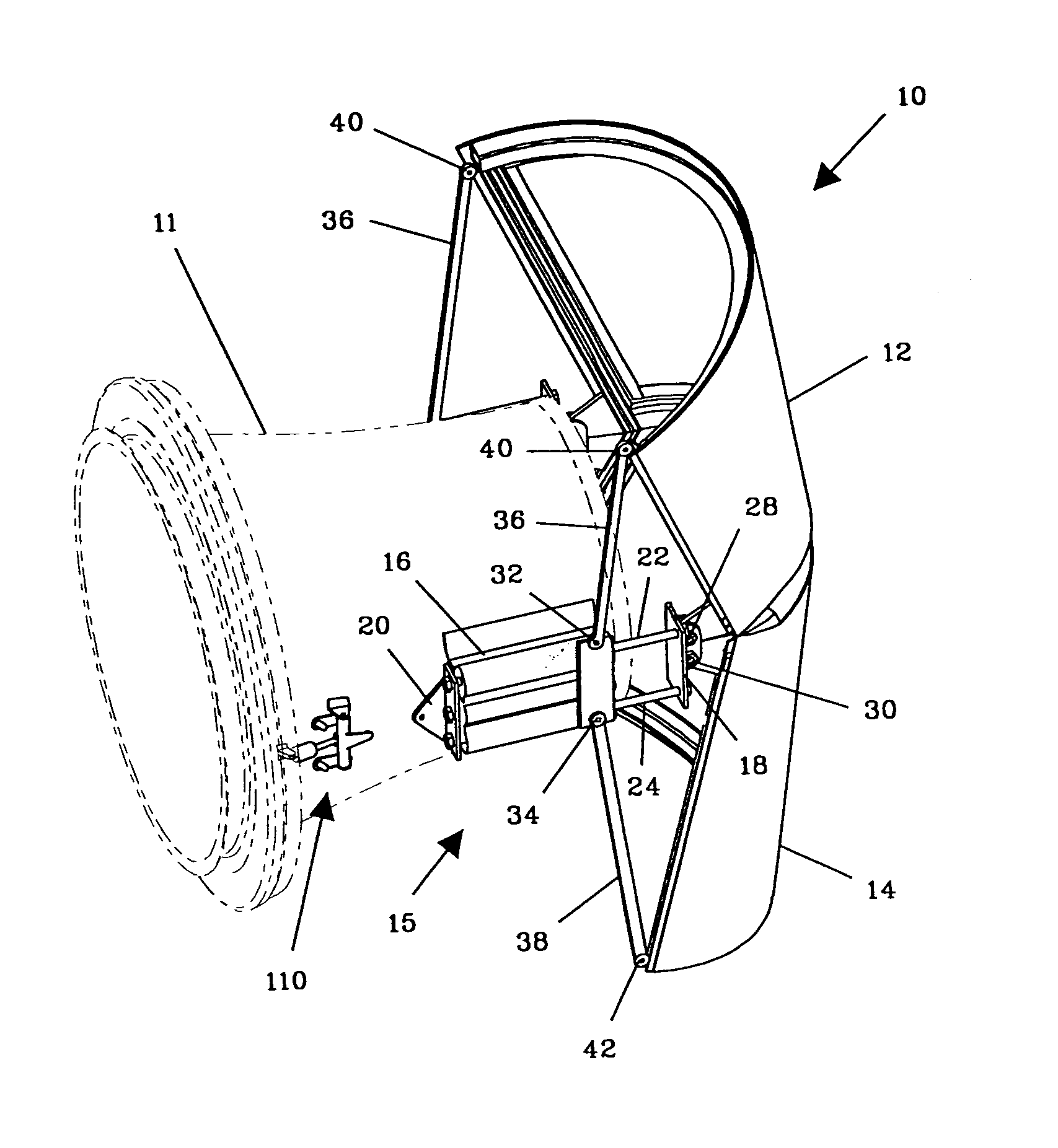 Thrust reverser with sliding pivot joints