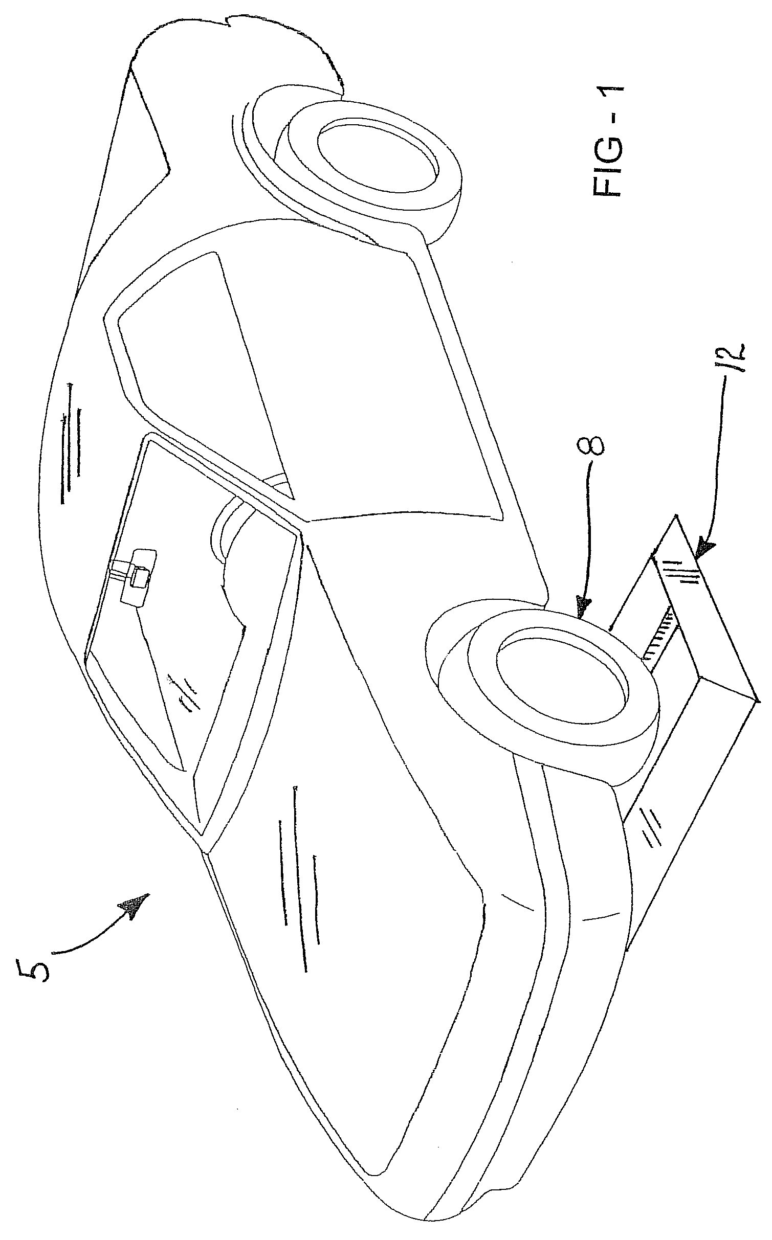 Tread depth sensing device and method for measuring same