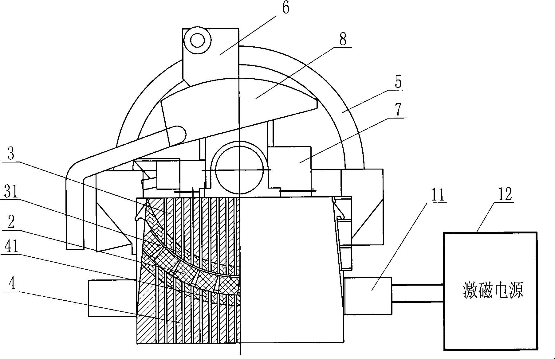 High-gradient magnetic separation machine