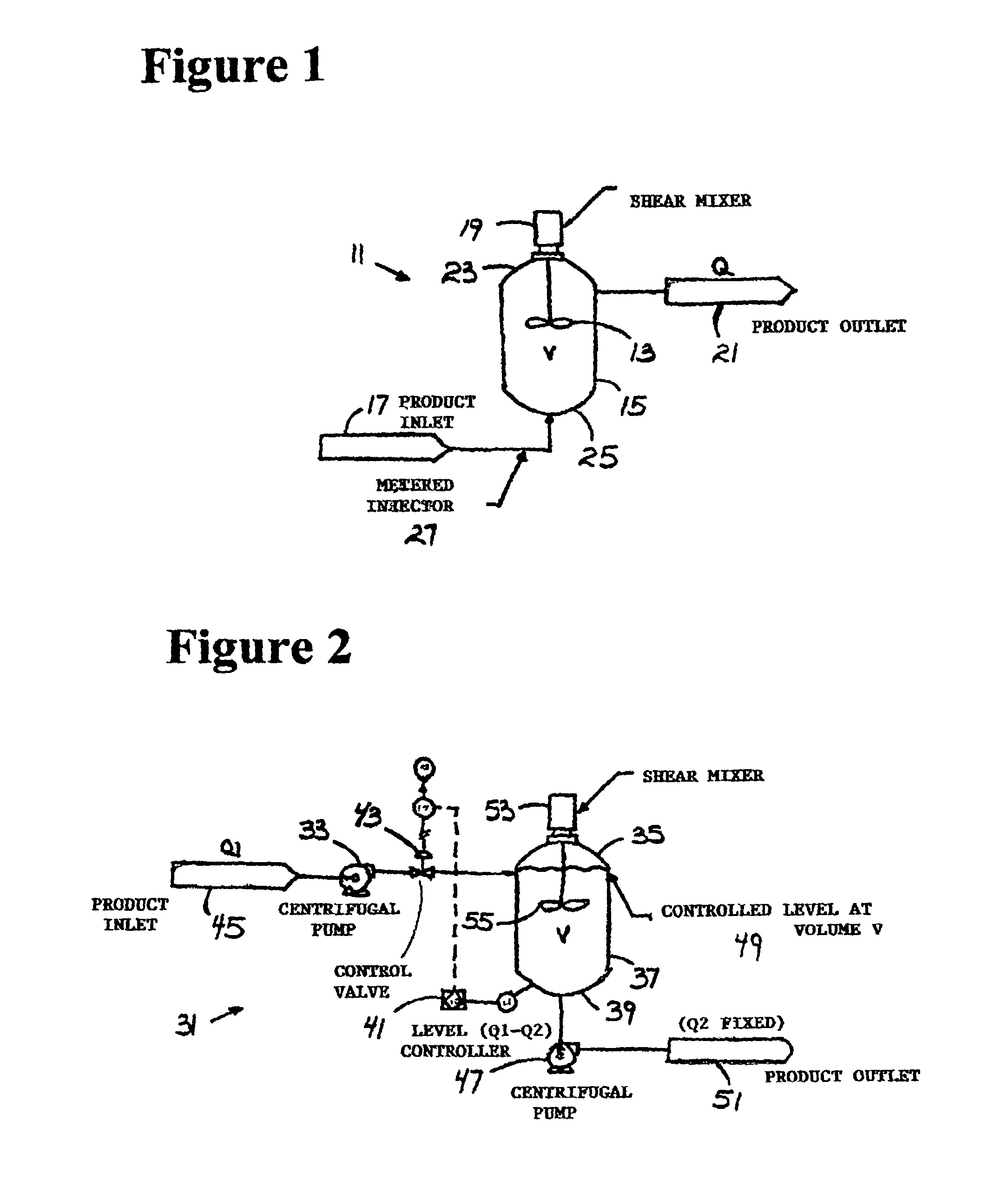 Continuous high shear mixing process